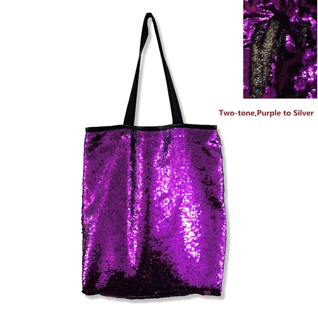 silver glitter shoulder bag