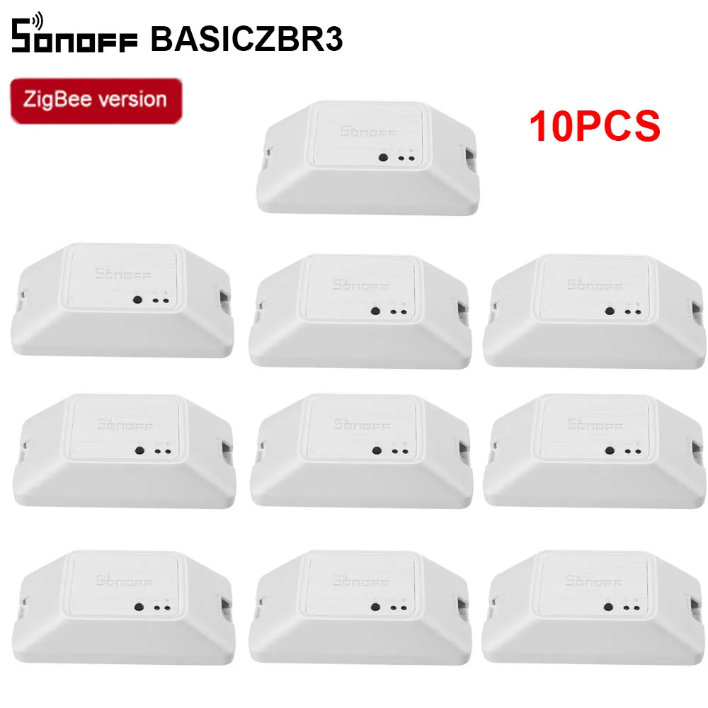 1/3/5/10PCS Itead SONOFF BASICZBR3 Zigbee DIY Smart Switch Module Wireless Voice Remote Control Switch For Smart Home Automation 