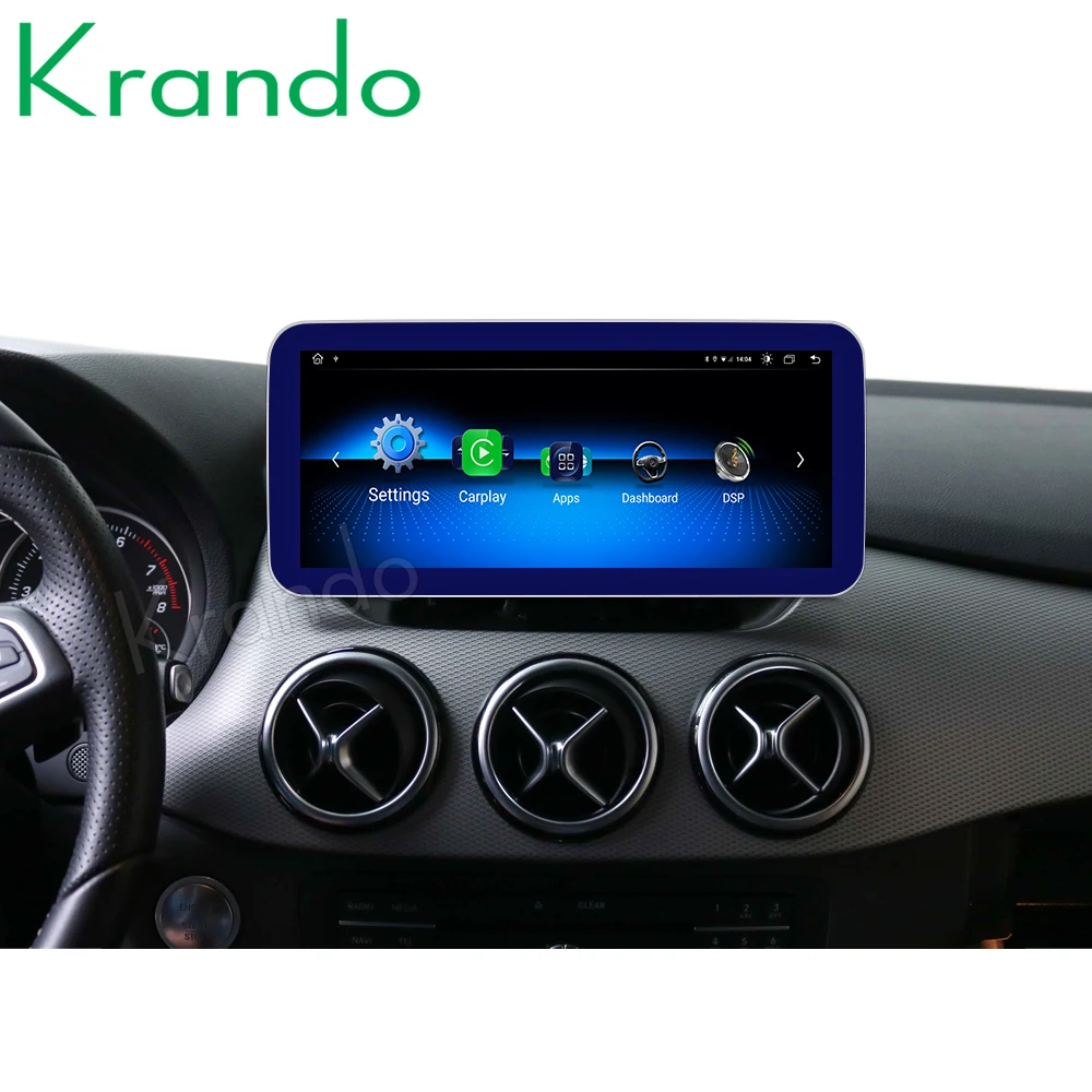 Krando Android 10.0 4G 128G 10.25'' Car Radio For Mercedes-Benz A W176 CLA C117 GLA X156 2012-2020 NTG 4.5 5.0 5.5 Carplay