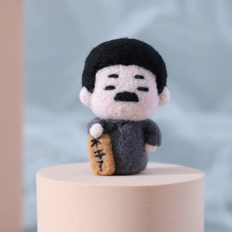 Needle Felting Kit Wool Felting Kit Non Finished DIY Handmade Kit Pearl Girl Wool Needle Felt Kit Cartoon Human Poked Felting For Women Beginner Gift