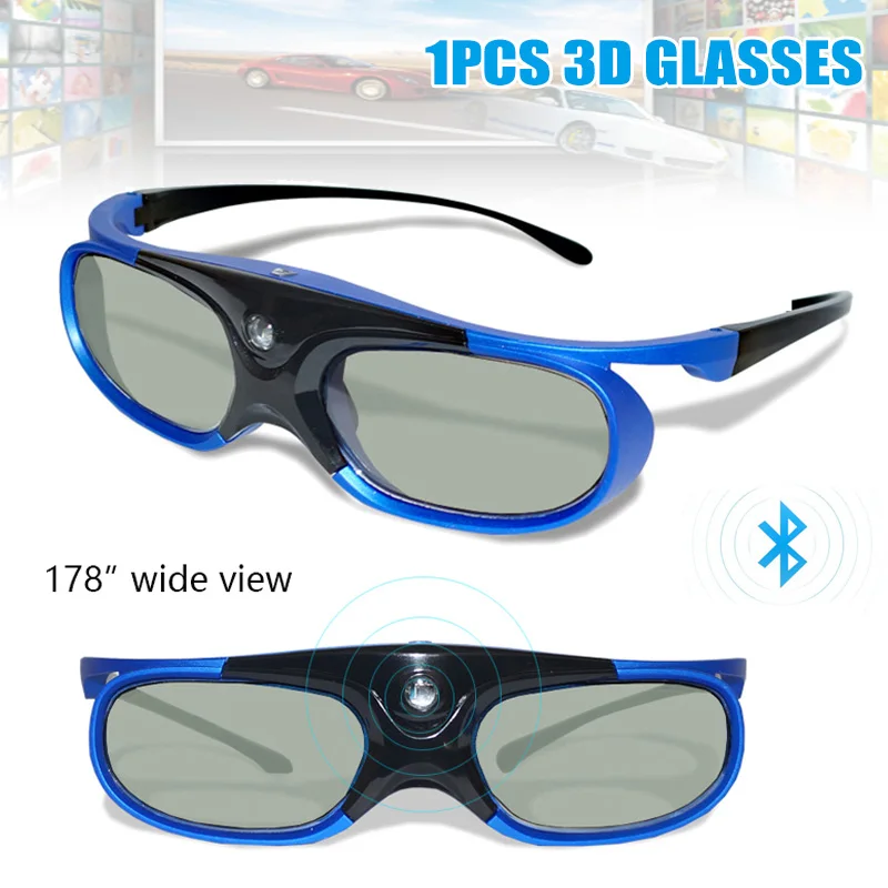 Bluetooth 3D Активные затвор очки для четкости видения DLP-Link проектор ТВ JHP-лучший |