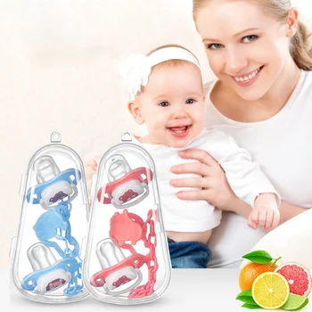 

Baby Feeding Nipple Pacifier Set Dummy Chain Drop-Resistant Holder Silicone Pacifier + Chain Combination