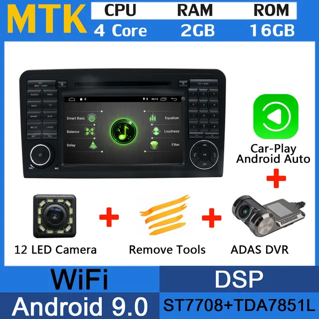 Us 18166 22 Off5 Usb Port Octa Core Android 90 Car Dvd For Mercedes Benz Ml300 Ml320 Ml350 Ml430 Ml450 Ml500 Ml550 Ml55 Ml63 Amg Car Radio Gps In
