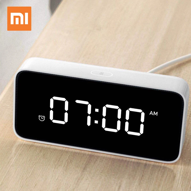 

Original Xiaomi mi mijia xiaoai Smart Voice Broadcast Alarm Clock work with mijia home app