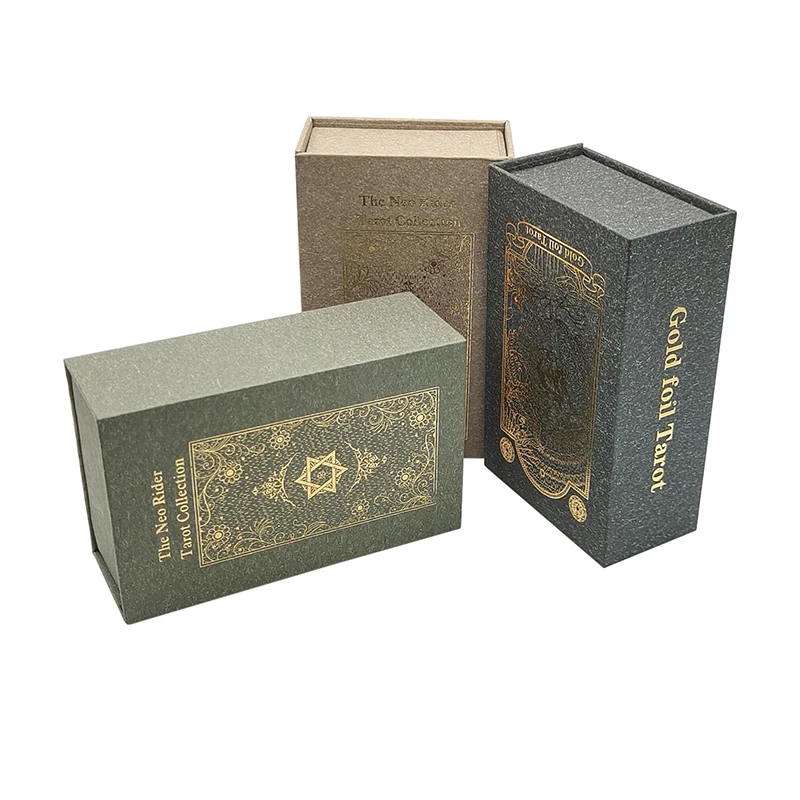Classical Gold Foil Waterproof Tarot Cards With Megnet Box As Special Gift | Спорт и развлечения