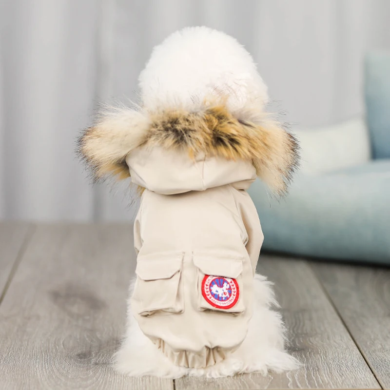 Ветрозащитный курта для собак пуховое пальто зимняя одежда для собак Одежда для собак толстый костюм для животных Чихуахуа Йоркширский