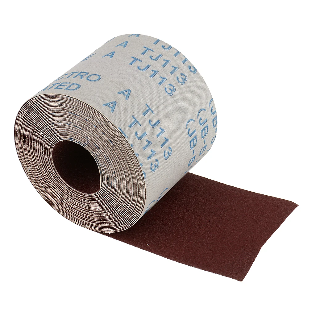 10 Meters Emery Cloth Sandpaper 120 Grit Abrasive Cloth Rolls for Sanding Wood Furniture Finishing