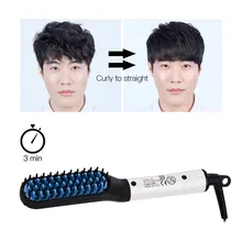 Мужской щипцы для завивки Выпрямитель волос щетка для волос утюжок Электрический бигуди волны бигуди для волос контроль температуры расческа