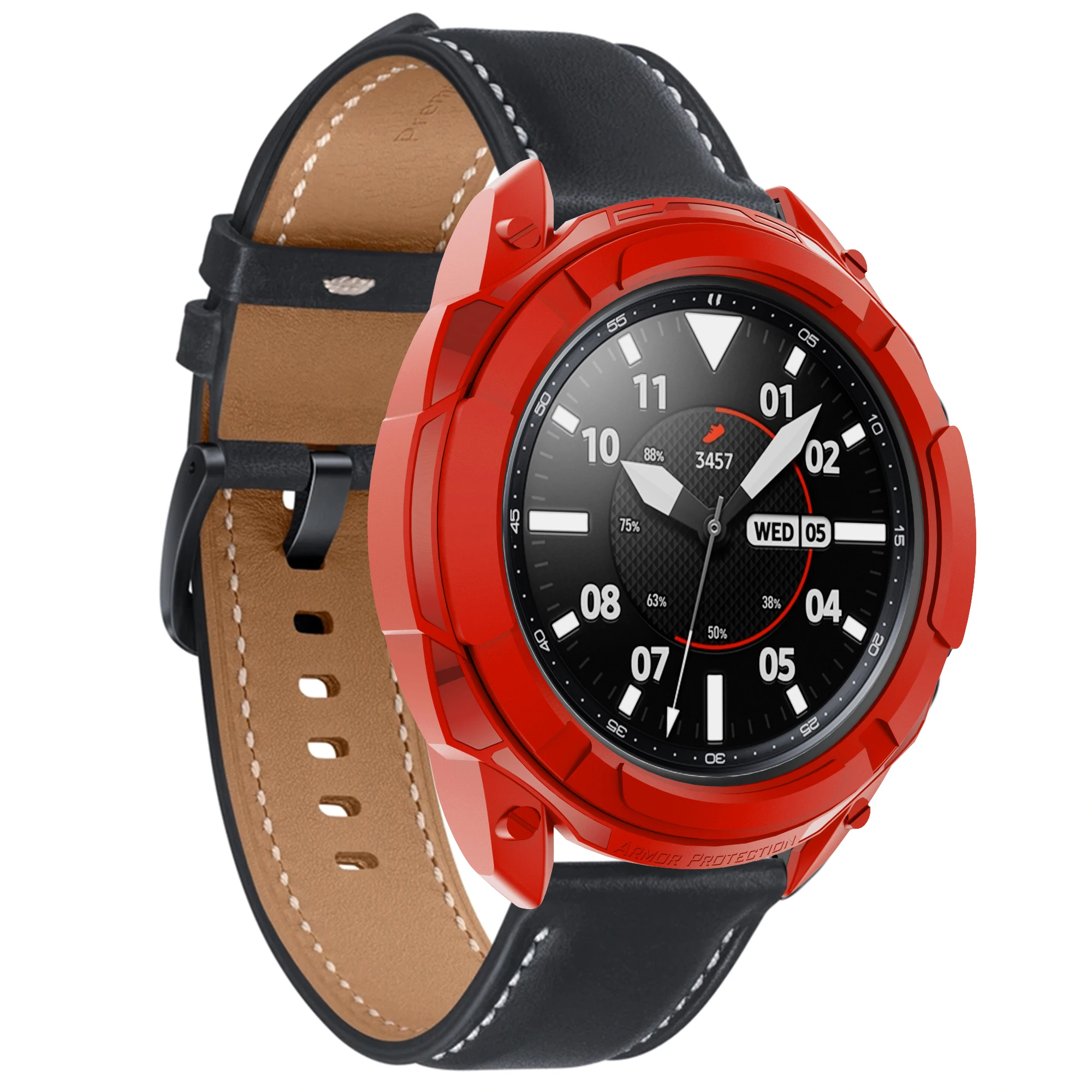Premium PC Cover Smart Watch Case Shell with Bezel Ring Protector Frame