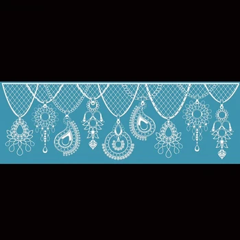 

minsunbak Lace Mat Exquisite Spiral Pattern Silicone Lace Fondant Mold Wedding Birthday Cake Edge Decoration Tool Sugarcraft