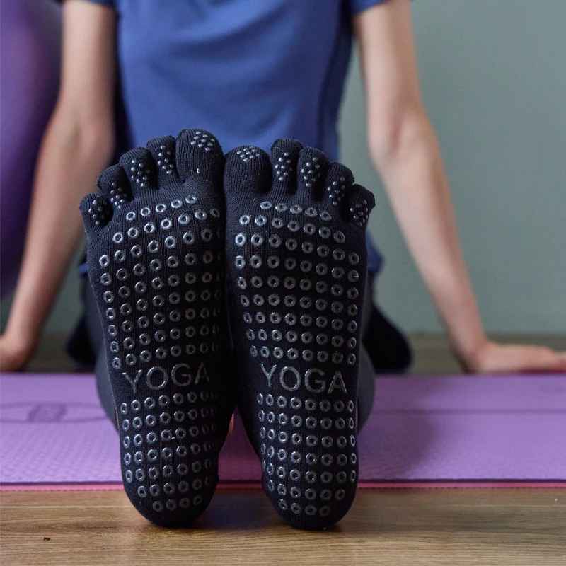 Women Anti-Slip Bandage Pilates Socks Five Toes Women's Yoga Socks Ladies Fitness Dance Ballet Quick-Dry Sock for Yoga Studio 17 H8c49de537b844ed6b0eb66169cb2f40cE