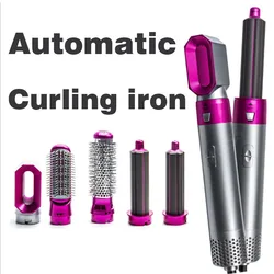 5 in 1 Hair Dryer Heat Comb Automatic Hair Curler Professional Curling Iron Hair Straightener Styling Tools Hair Dryer Household