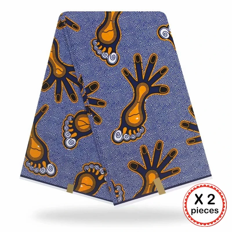 Африканская восковая ткань с принтом Хлопок Шитье Анкара африканская ткань 12 ярдов Нигерия Гана ткань для DIY свадебного платья 91618