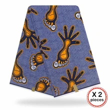 Африканская восковая ткань с принтом Хлопок Шитье Анкара африканская ткань 12 ярдов Нигерия Гана ткань для DIY свадебного платья 91618