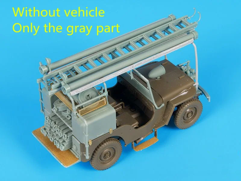 Модель из смолы в масштабе 1/35 комплект для переоборудования пожарной машины Jeep