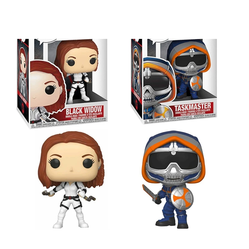 FUNKO POP Новое поступление Фильмы и ТВ тема Черная Вдова #604 Taskmaster #605 экшн-фигурки
