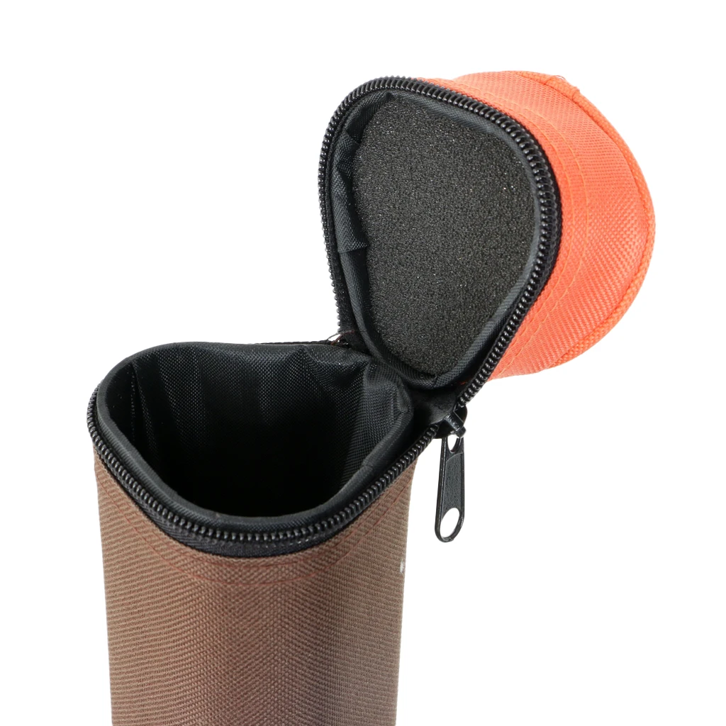 1 Piece Fly Fishing Rod Tube Triangle Rod Tube Storage Case Holder with Carry Strap 