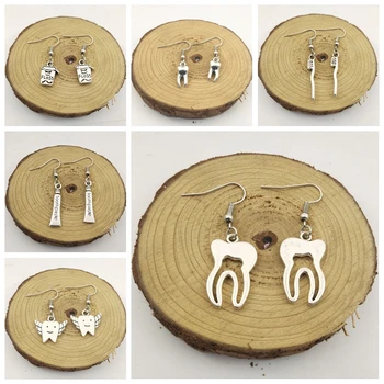 

Cute Dentistry Medical toothpaste, toothbrush , Tooth Earrings