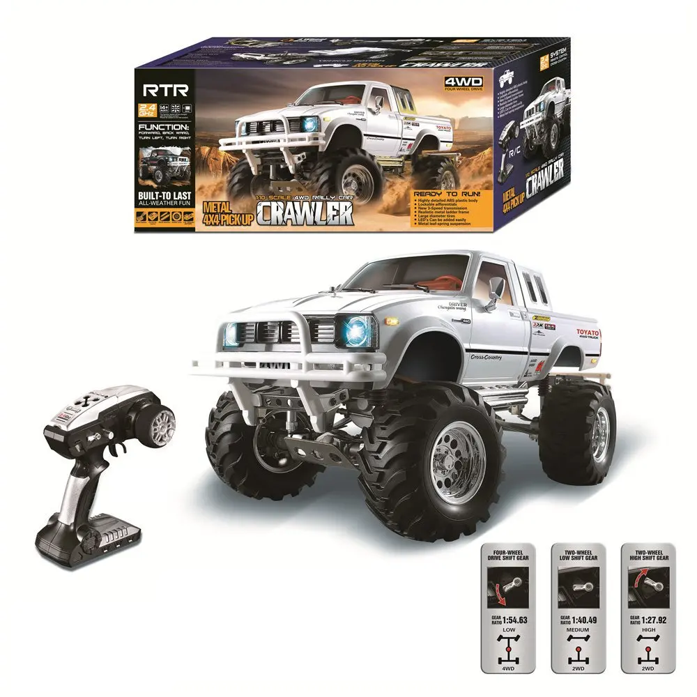 RC Car 1:10 HG P407 2.4Ghz 4WD 3CH Brushed Rally Remote Control Car Metal RTR Toys for Children High Speed Rock Crawler Toys RC Car 1:10 HG P407 2.4Ghz 4WD 3CH Brushed Rally Remote Control Car Metal RTR Toys for Children High Speed Rock Crawler Toys