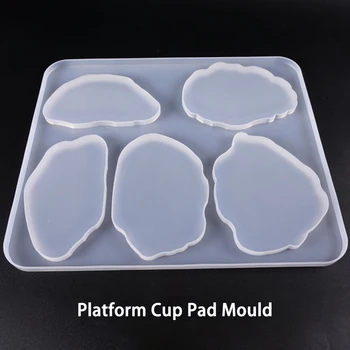 

DIY Crystal Epoxy Glue Mold Large Table Multi-standard Tea Coaster Silicone Mold