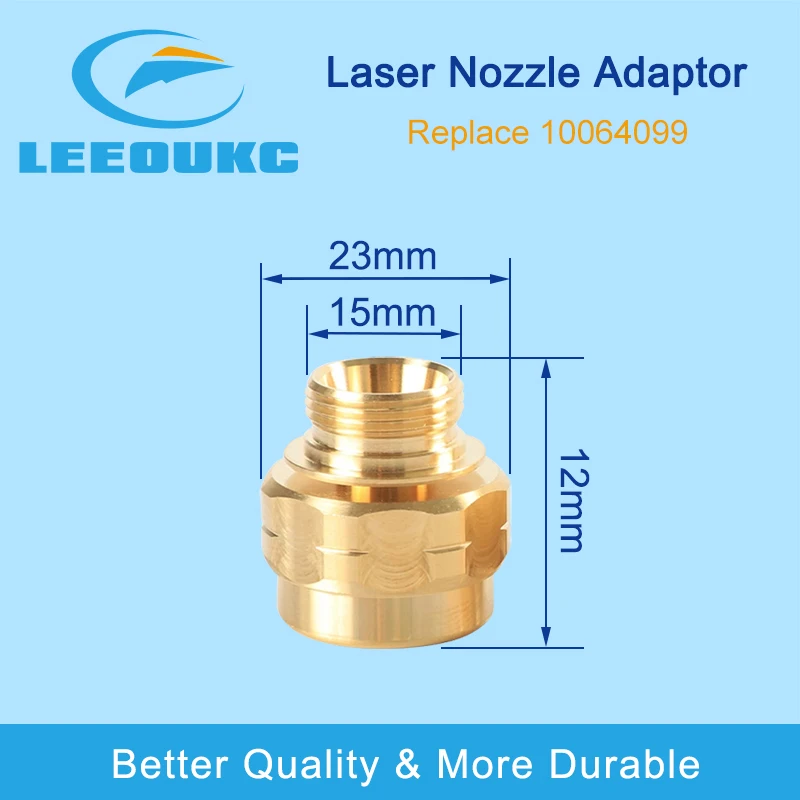 LEEOUKC Laser Nozzle Body 10064099 nozzle holder copper housing machine replacement parts & accessories Nozzle Adaptor auto dimming welding helmet