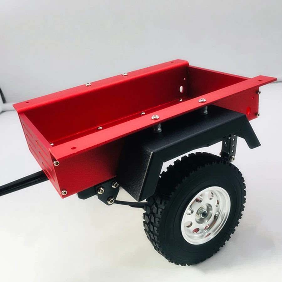 

CNC Aluminum Alloy Trailer Model For 1/10 Scale RC Toys Car AXIAL SCX10 2 II TRX-4 4WD D90 Upgrade Parts Accessories