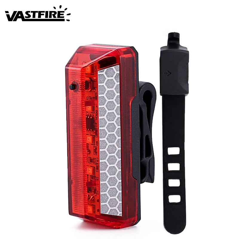 Мини usb перезаряжаемый велосипедный задний фонарь для верховой езды 5