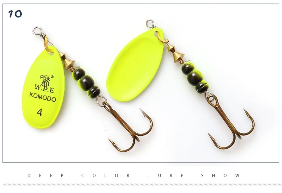 

1pc Spinner Bait Fishing Lure Bass Pike Hard Baits Spoon Treble Hook Fishing Tackle High Quality