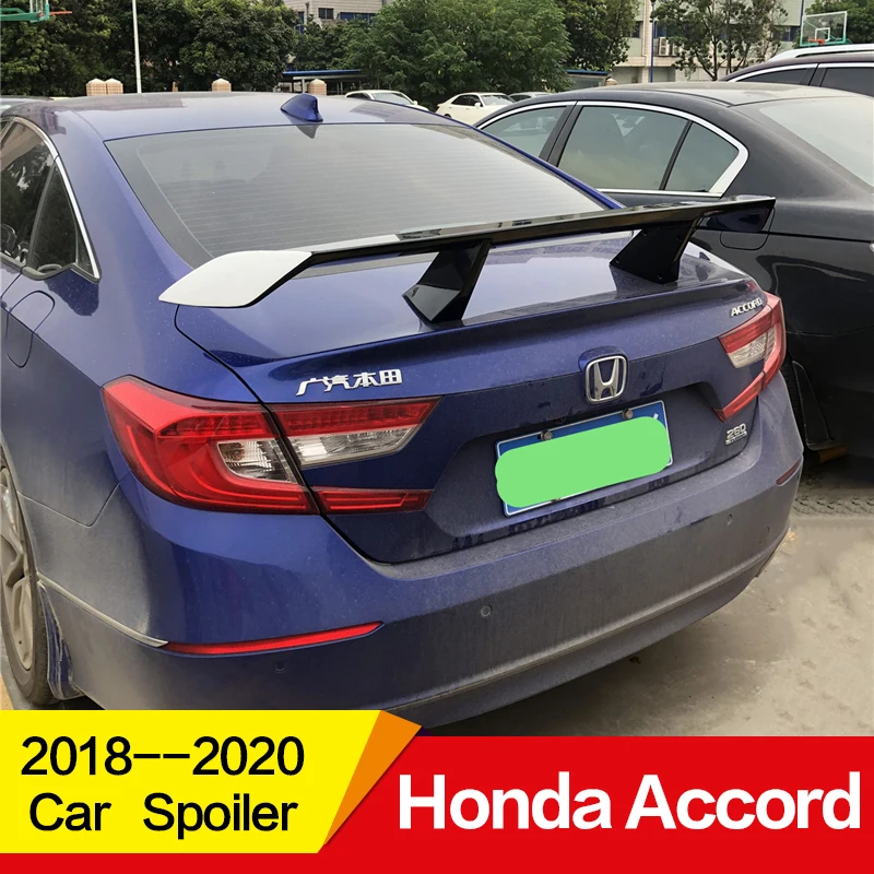 

Use for honda accord spoiler 2018 2019 2020 year ABS plastic material rear wing EX style Sport Accessories
