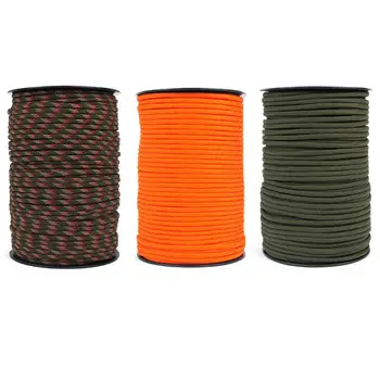 

100M 550 Paracord Parachute Cord Lanyard 9 Strand Core Tent Rope Climbing