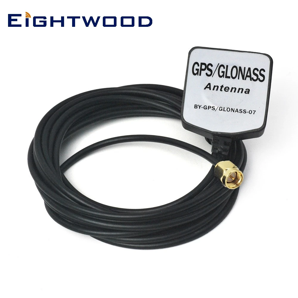 Eightwood Mini GPS антенна 28dBi Автомобильная GPS-навигационная с разъемом SMA Male для