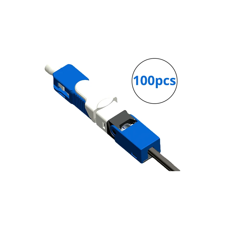 UPC 100PCS Шт./партия FTTH ESC250D SC APC Одномодовый волоконно-оптический новая модель оптический Быстрый разъем - Цвет: UPC 100PCS