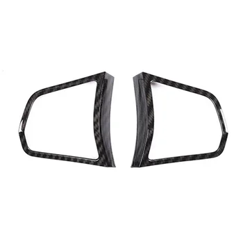 

2 Pieces Abs Carbon Fiber Steering Wheel Trim Frame For Bmw 5 Series F10 520 525 2011-2017 Accessory