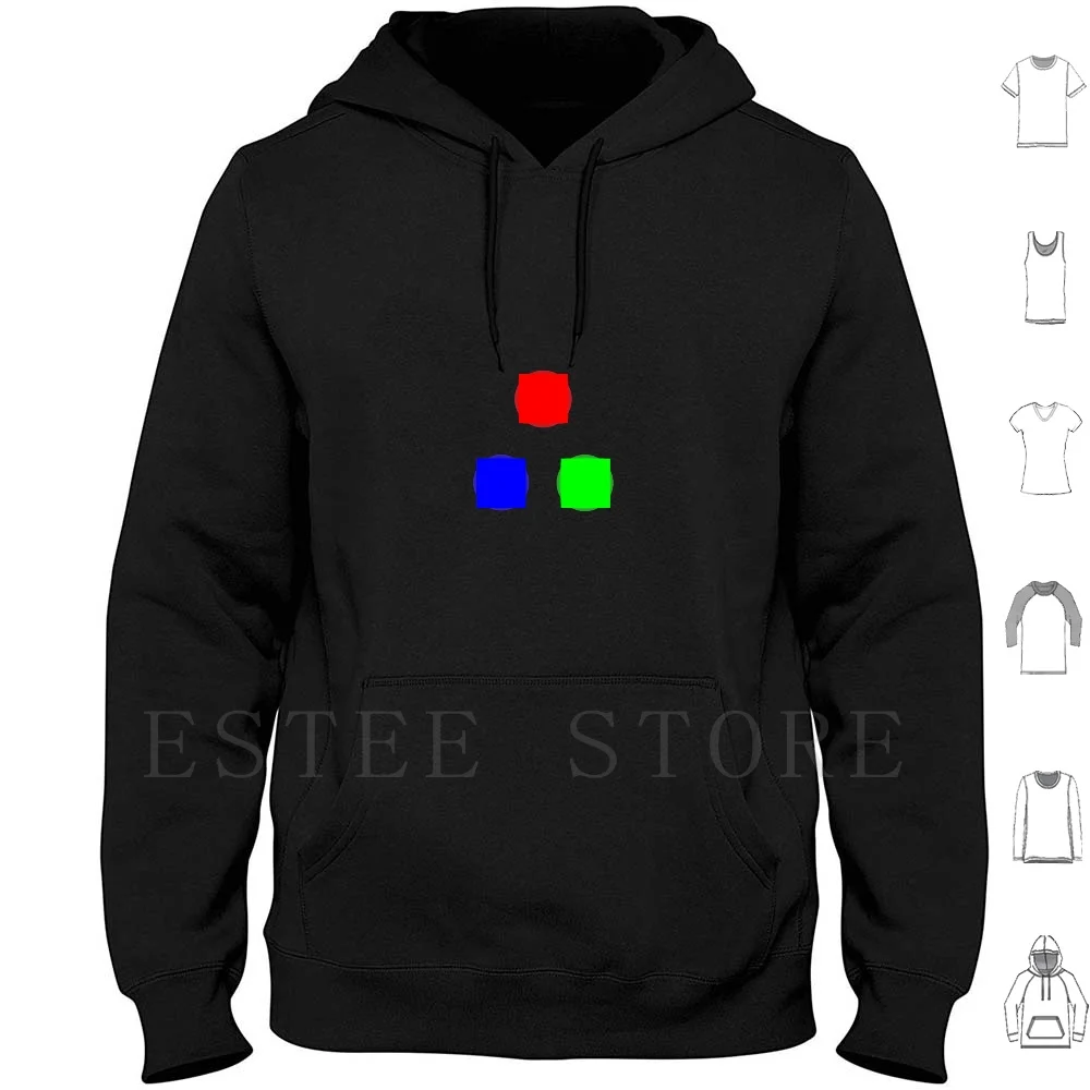 Rbg Incandescente Pixel Felpe Con Cappuccio Manica Lunga Legend Triforce Dark Side Moon Link Videogioco Tri Force Prism Spectrum Games