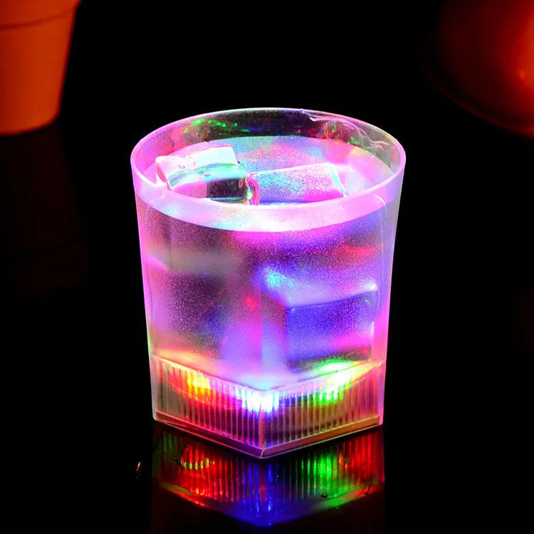 

Sensing Dull Polish Five-pointed Cup Wine Water Sensing Creative Toy Light-emitting Glass Festive Unique Flash Cup