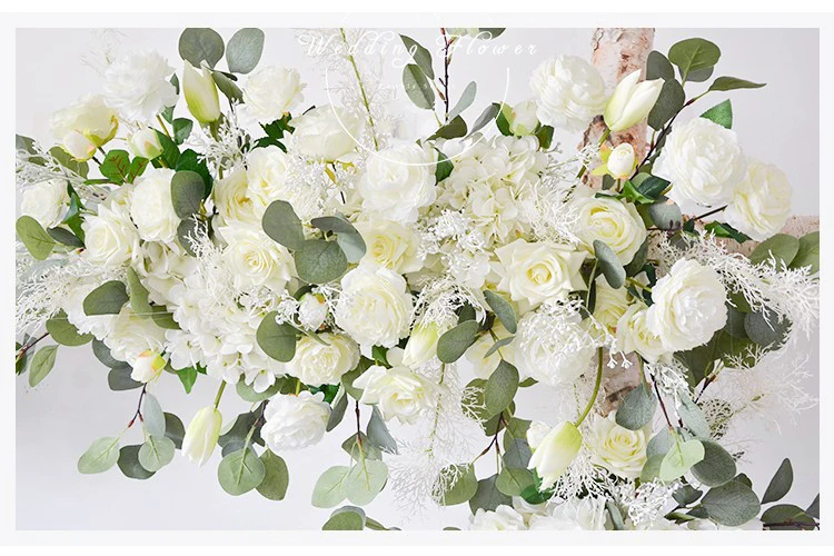 JAROWN Wedding Flowers Artificial Silk Flower Row Line Arch Floral Outdoor Lawn Wedding Bauble Decoration Fake Flower Flores Para Manualidades (23)