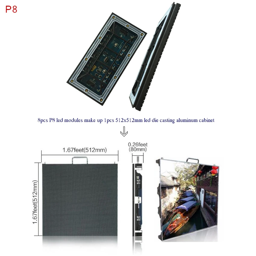 Высокая яркость открытый smd p8 СВЕТОДИОДНЫЙ модуль 1/4 сканирования p3 p4 p5 p6 p10