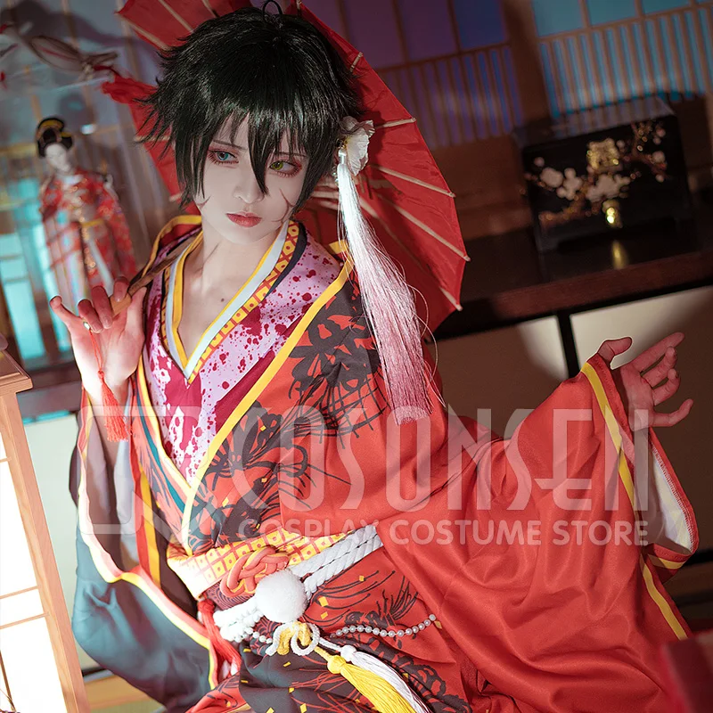 

COSPLAYONSEN Ensemble Stars Mika Kagehira Cosplay Costume Tamayori Haunted Dollhous Kimono Custom Made