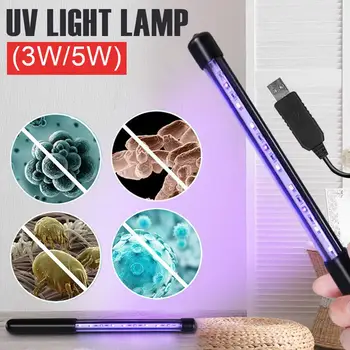 

UV Sanitizer Wand Handheld Disinfection Lamp Antibacteria 5V Portable And Easy To Store Black For Home Travel Use Room Pet Area