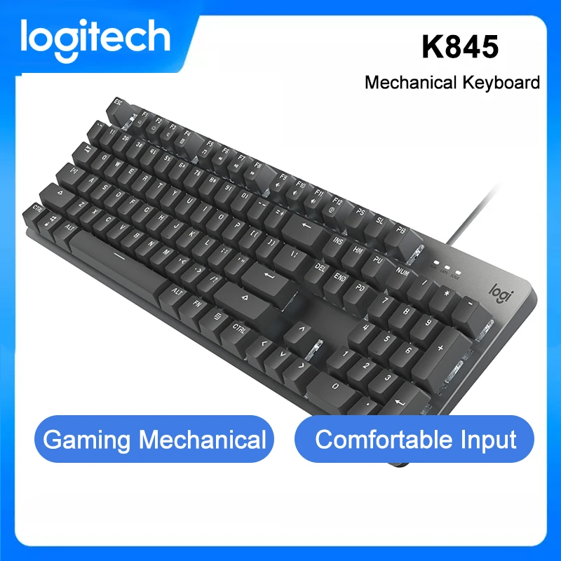gaming computer keyboard Logitech K845 Mechanical Gaming Keyboards 104 Keys USB Wired Backlight Wired Keyboard For PC Computer Gaming Keyboard pc gaming keypad