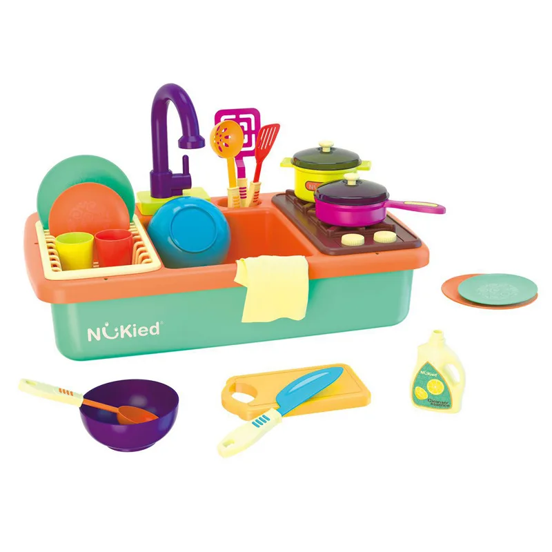 Summer Hot Selling NUKied Kitchen Model Tableware Dishwasher Automatic Water Extractor Educational  - 4000267428248
