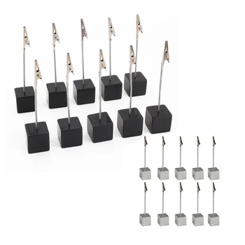 

Card Holder square Memo Holder Card Clip Photo Office Holder Note - 10 pieces