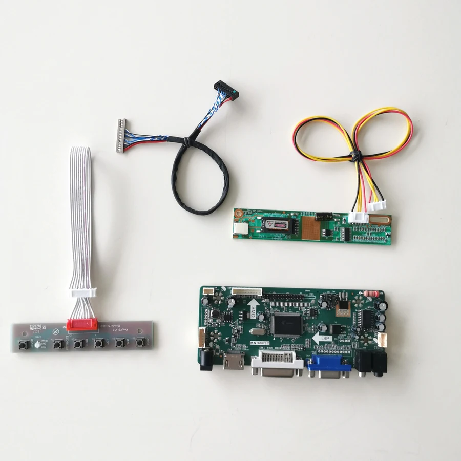 Плата контроллера экрана для B121EW03 V7 V8 V9 12 1 дюйма 1280*800 M.NT68676 LVDS 20-контактный CCFL VGA +