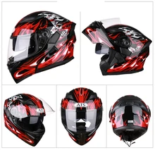 Полнолицевой мотоциклетный шлем с внутренним солнцезащитным козырьком мотокросса модульный мотокроссный флип-ап шлемы Capacete Casco