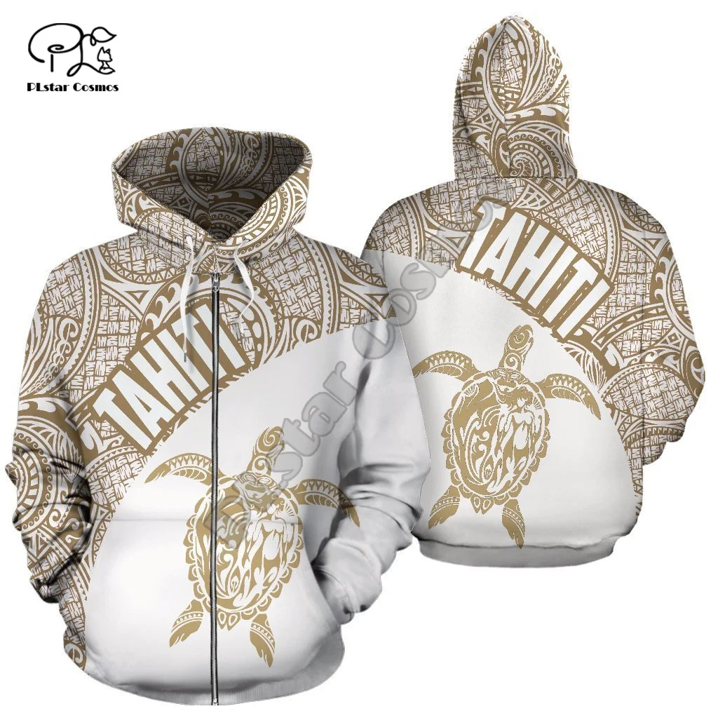 NewBrand French Polynesia Tahiti Country Flag Tribal Culture Retro Tattoo Customize Tracksuit Men/Women 3DPrint Funny Hoodies 14