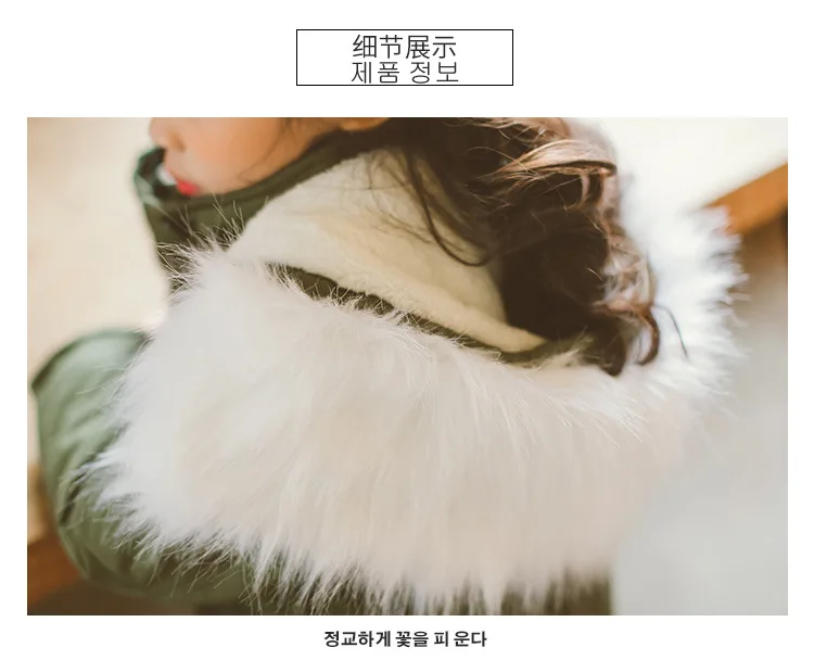 Новое зимнее пальто Длинная хлопковая куртка для девочек и верхняя одежда, детская куртка на подкладке из хлопка зимняя одежда для девочек теплое пальто Зимний комбинезон с меховым капюшоном