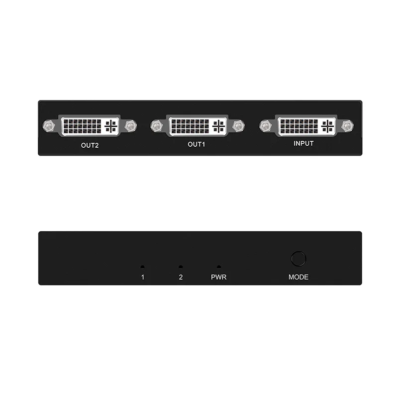 DVI Splitter Mudar Switcher 1X2 Dual Display Para exibição de Computador