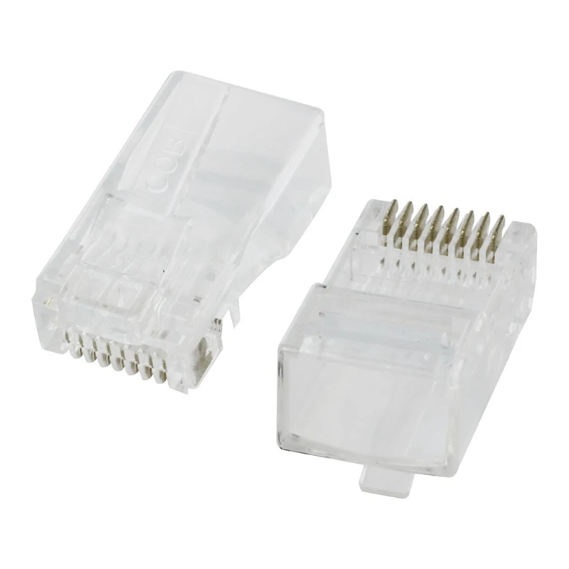 50 шт. Rj45 8P8C сетевой Lan Cat5E Cat6 модульный разъем Jack Clear и 1 Vga удлинитель папа Cat5 кабель