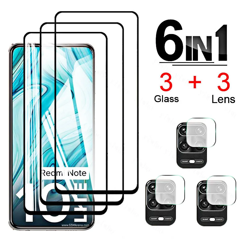 

For Xiaomi Redmi note 10 lite Glass Screen Camera Protectors for redmi note10 light 10lite 6.67" Glass Tempered Protective Glass