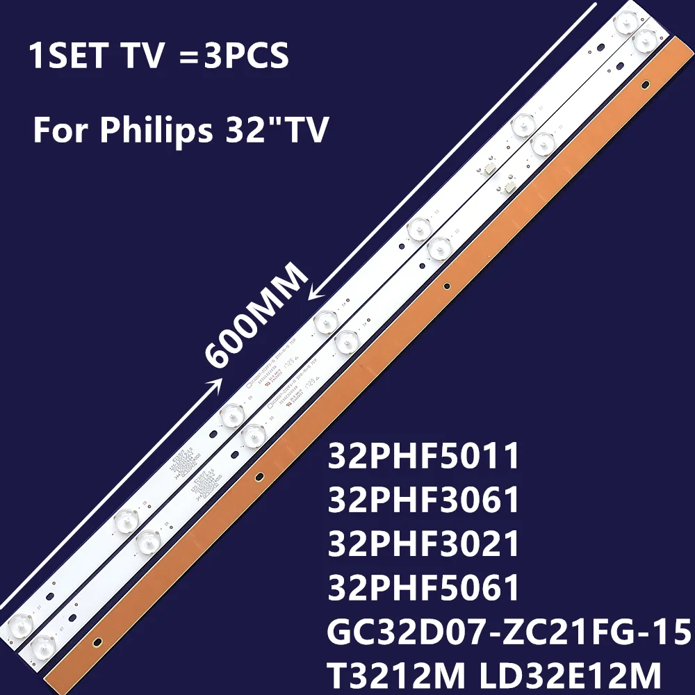 

30pcs LED Strip 7 lamp For RF-EG320B32-0701 GC32D07-ZC21FG-15 32PHF3001 32PHF3061 32PHF3021 T3212M LD32E12M 32PHF5011 32PHF5061